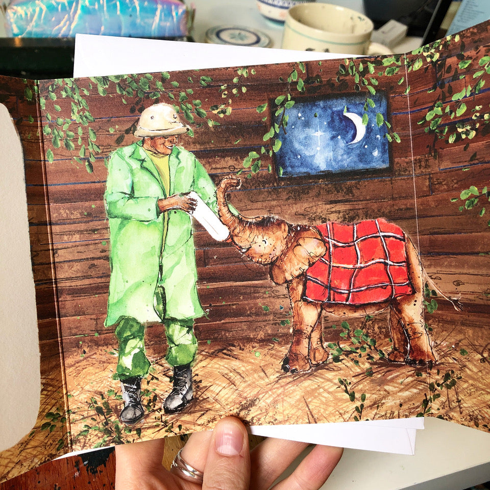Charity Christmas Card with The Sheldrick Wildlife Trust