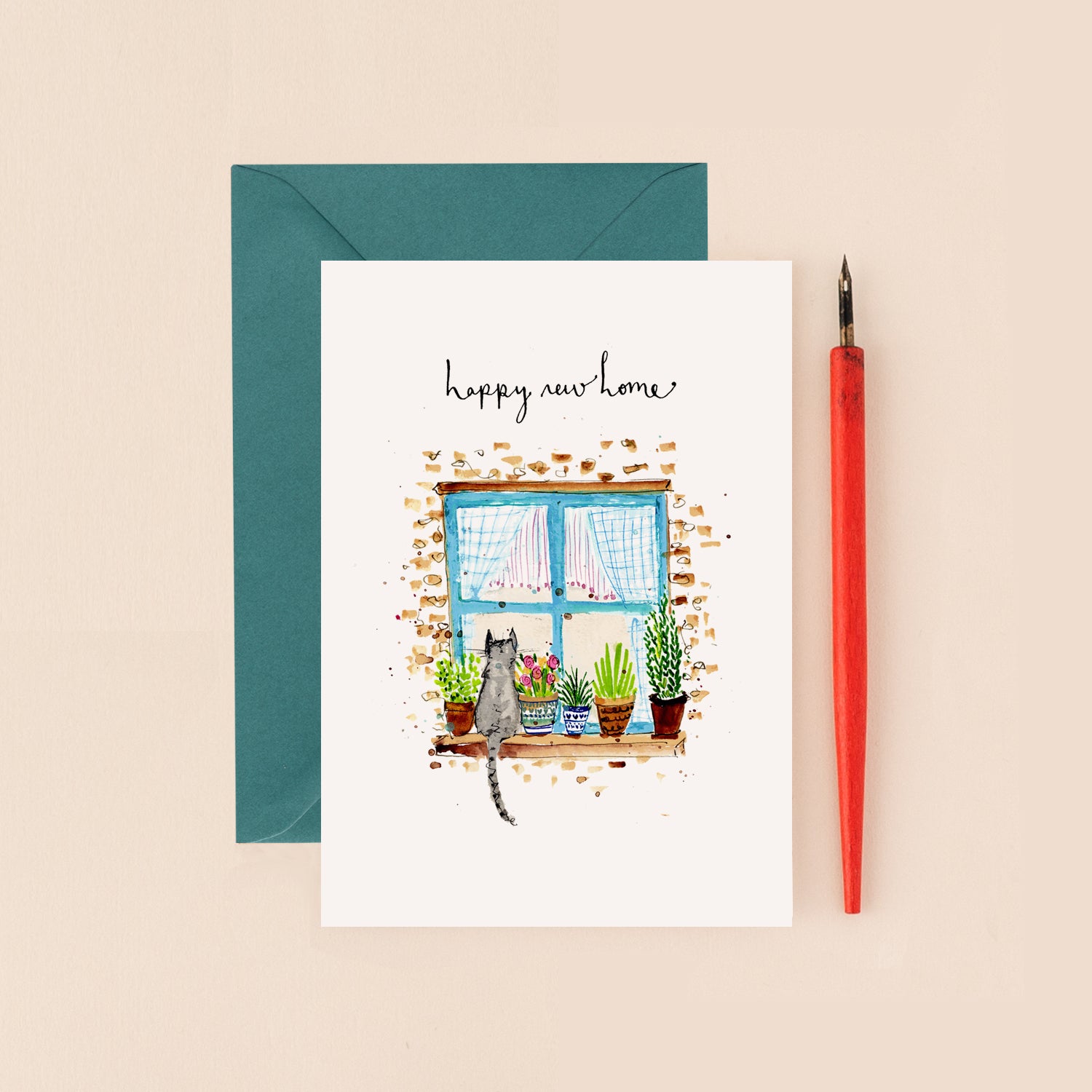 New Home Window Sill Card
