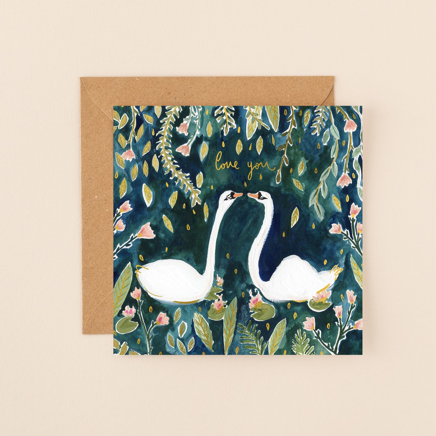 Swans Love & Friendship Card