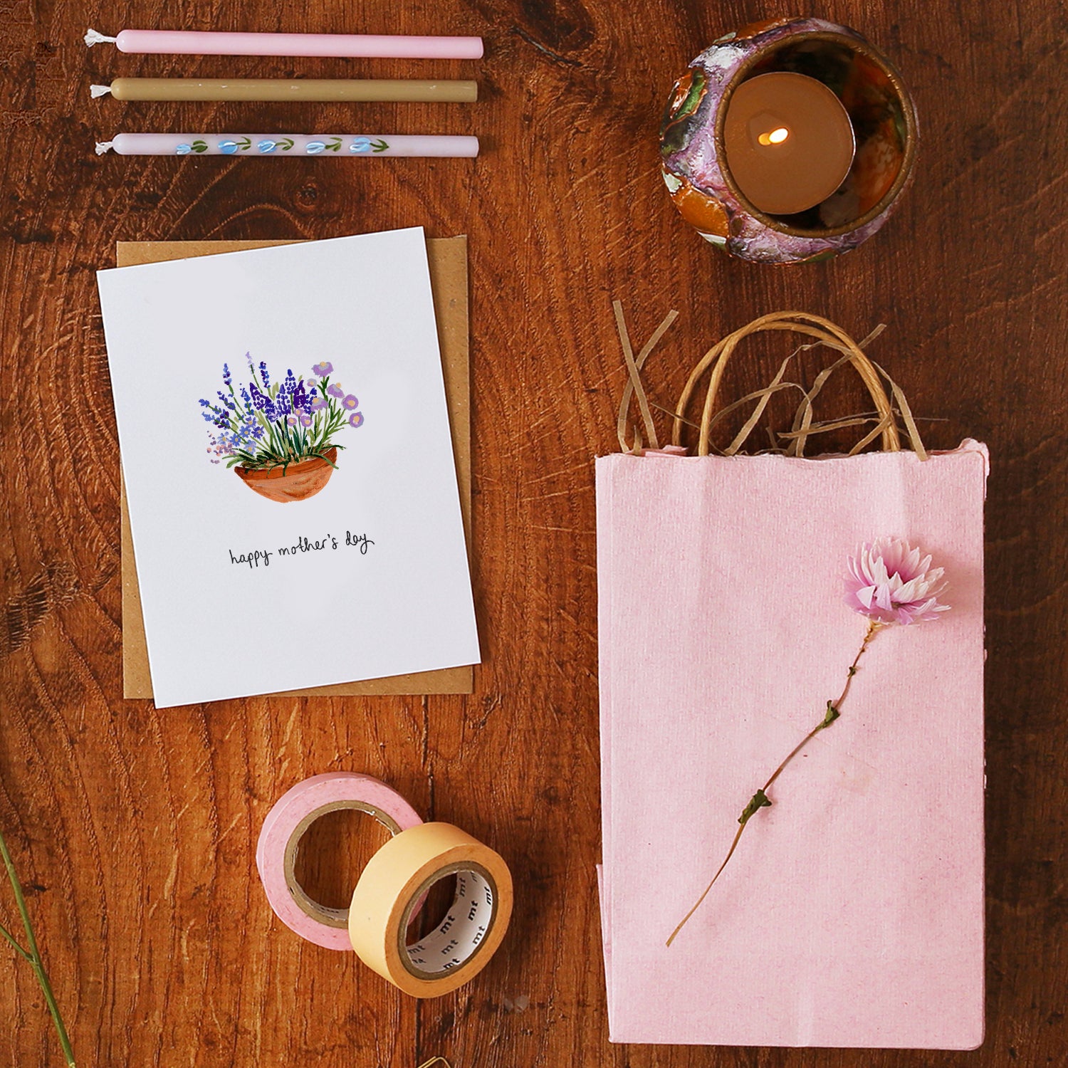 Flowers Happy Mother's Day Mini Card