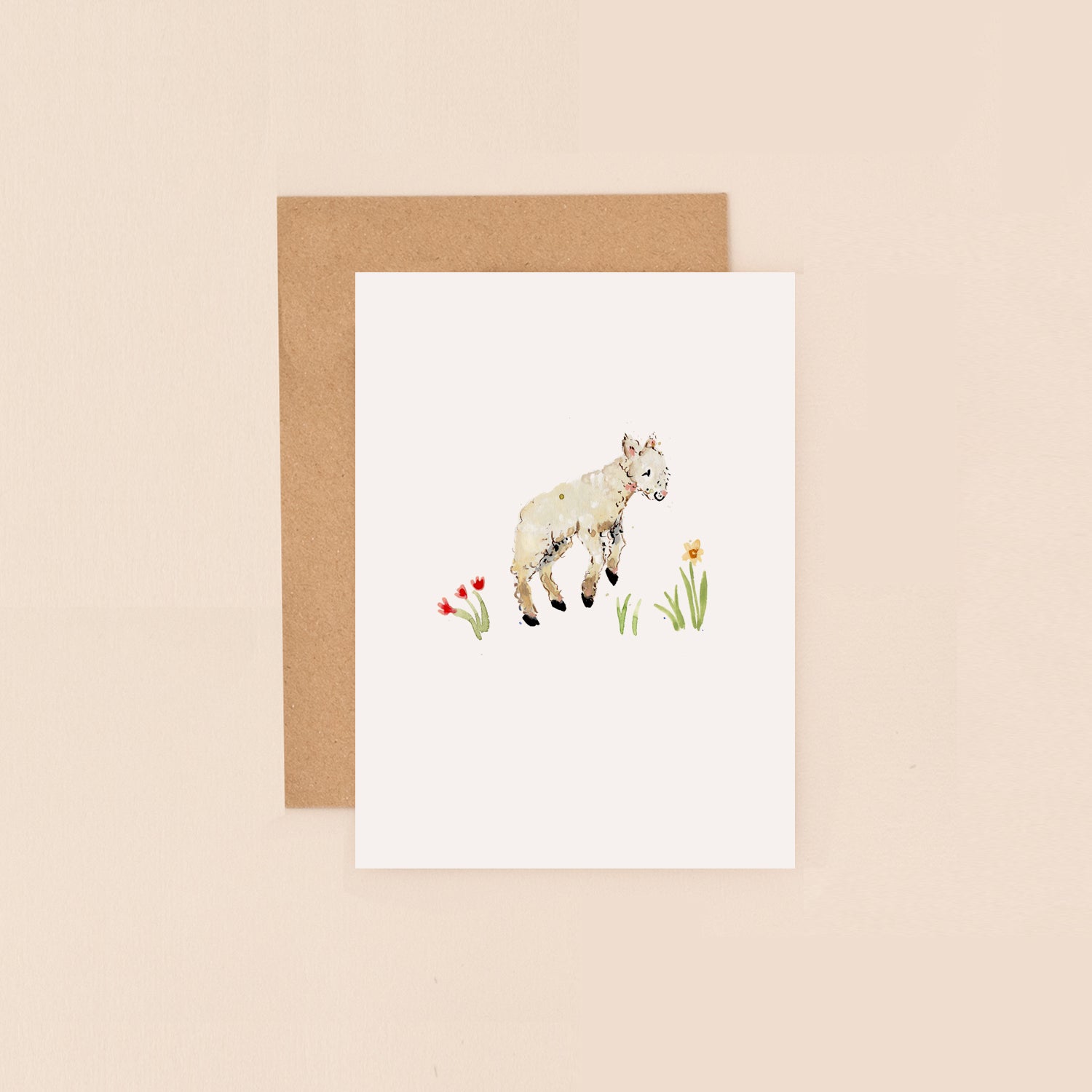 Jumping Lamb Mini Card
