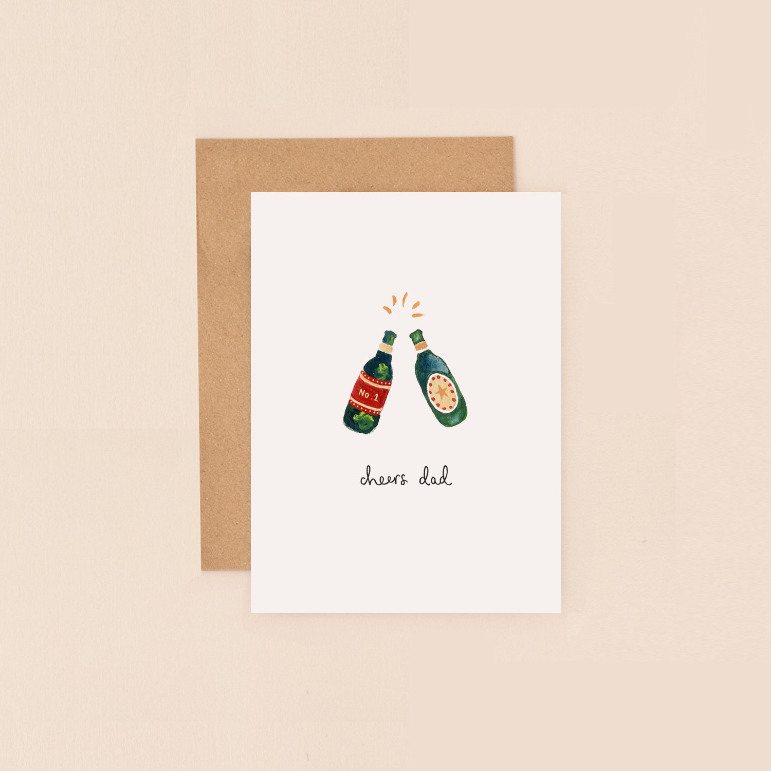 Beers Cheers Dad Mini Card