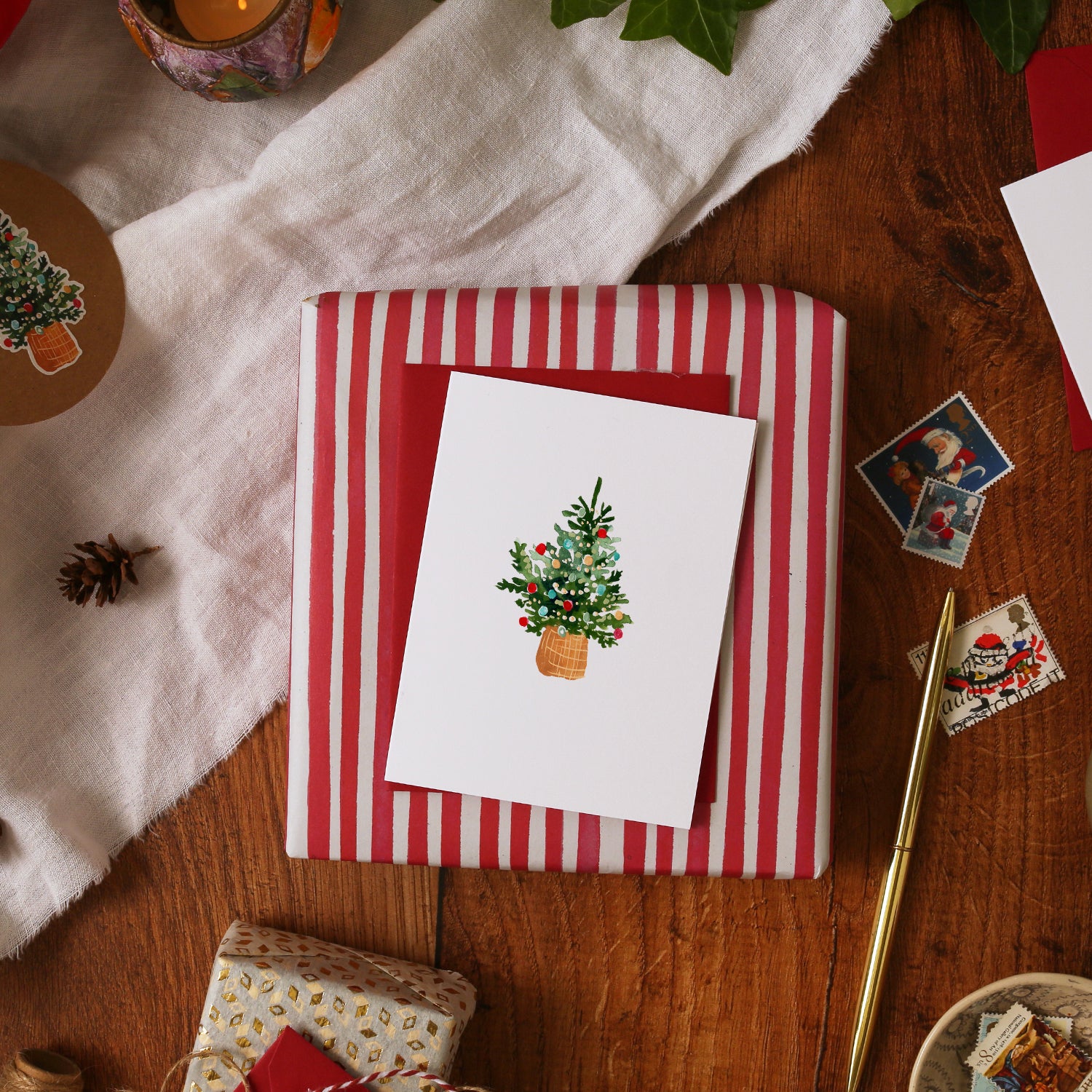 Christmas Tree Mini Christmas Card
