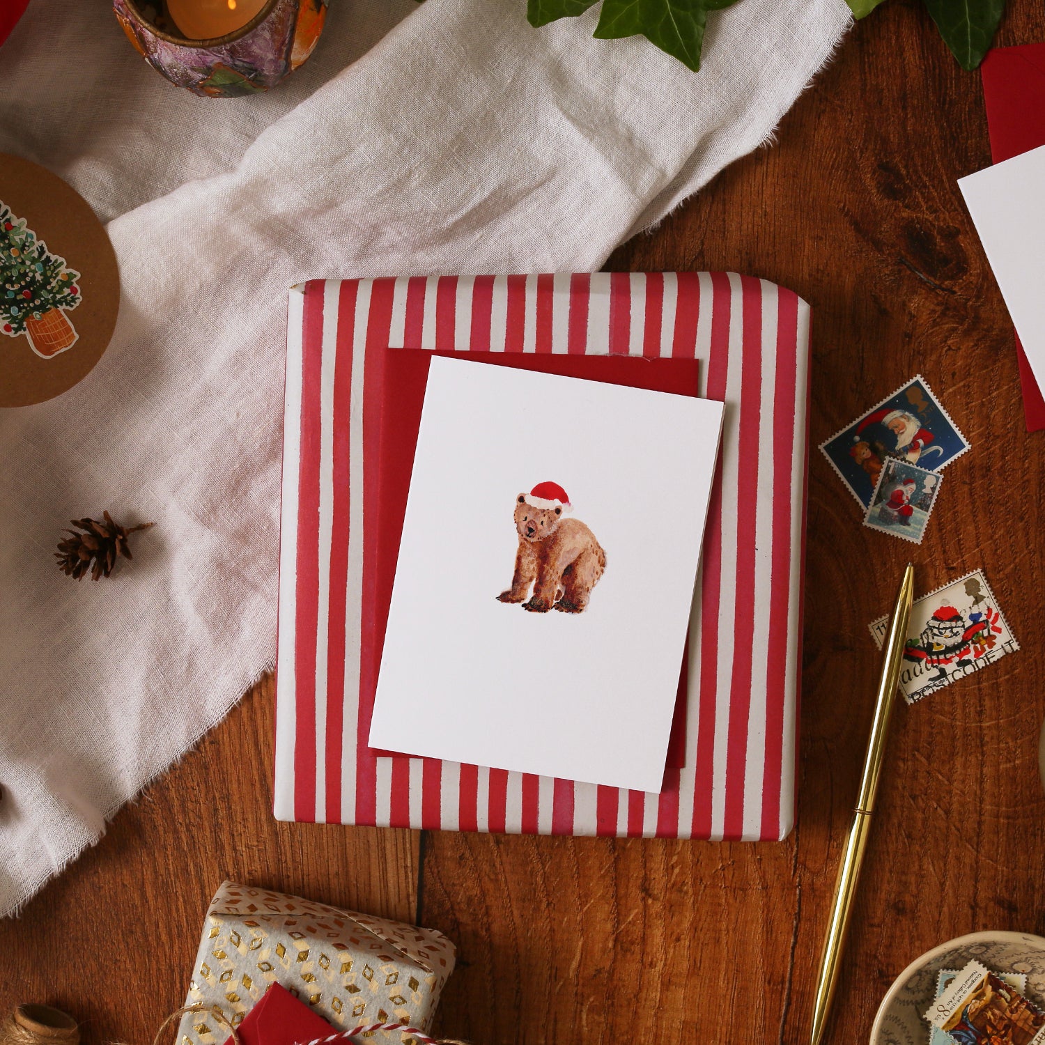 Christmas Bear Mini Christmas Card