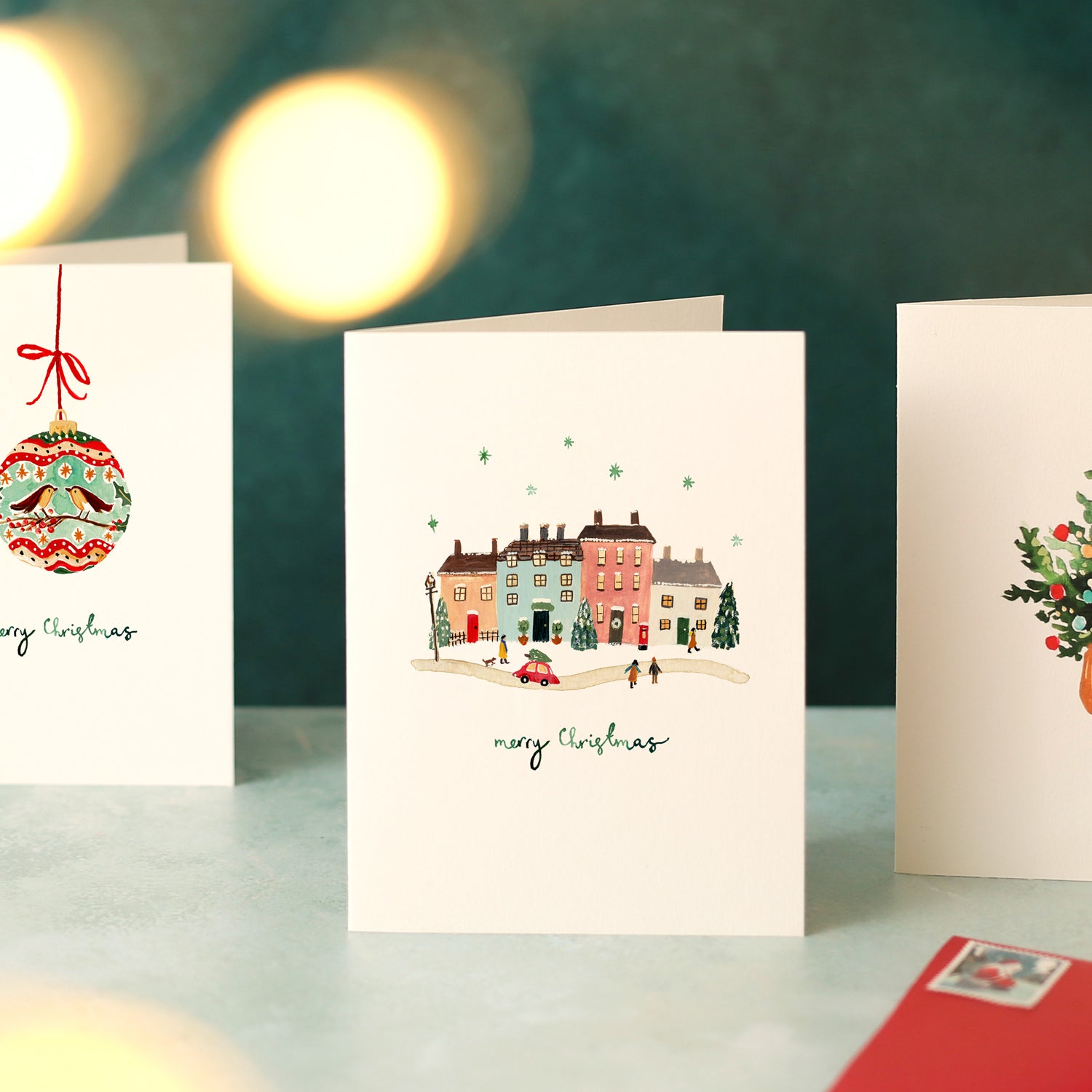 Christmas Village Mini Christmas Card