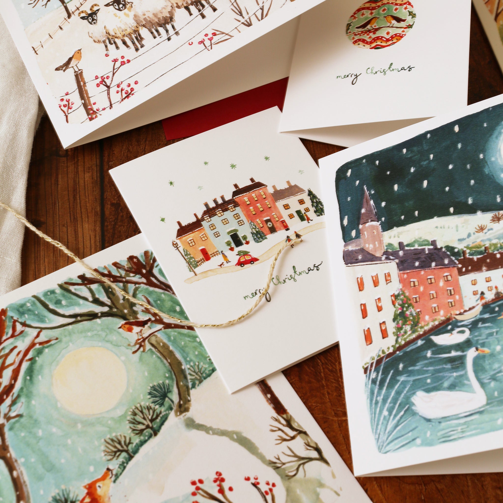 Christmas Village Mini Christmas Card