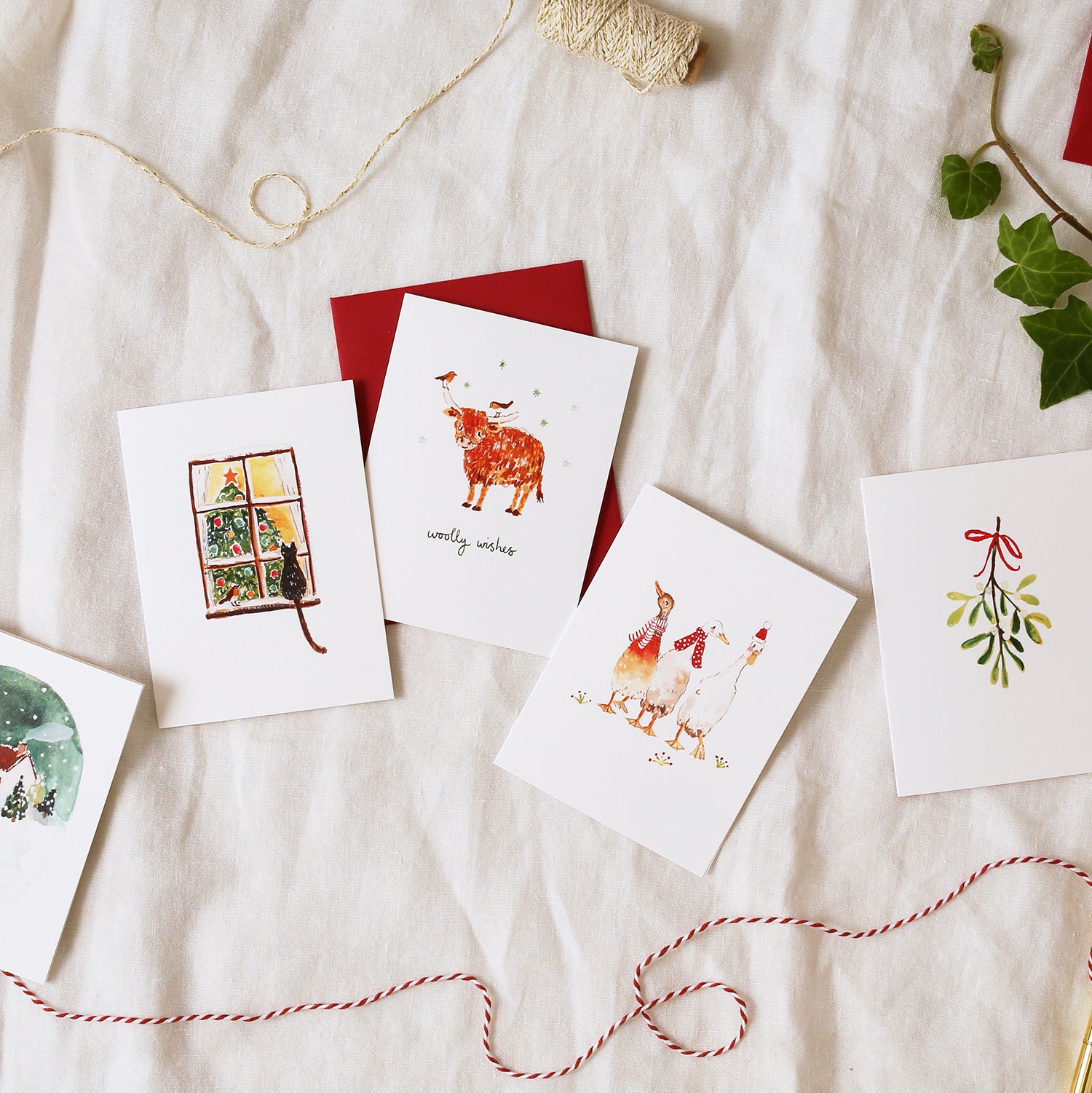 Mistletoe Mini Christmas Card