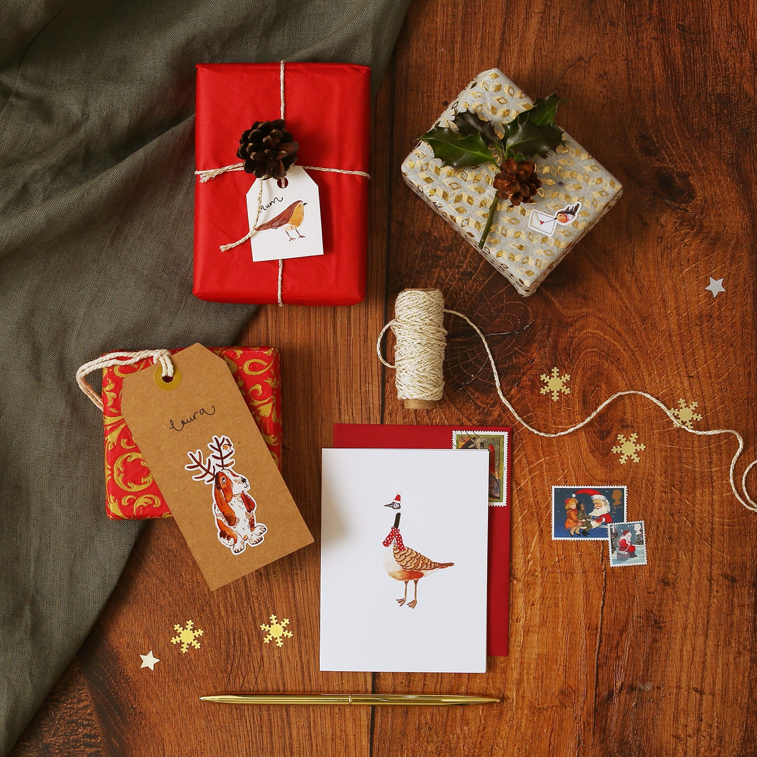 Christmas Canada Goose Mini Christmas Card