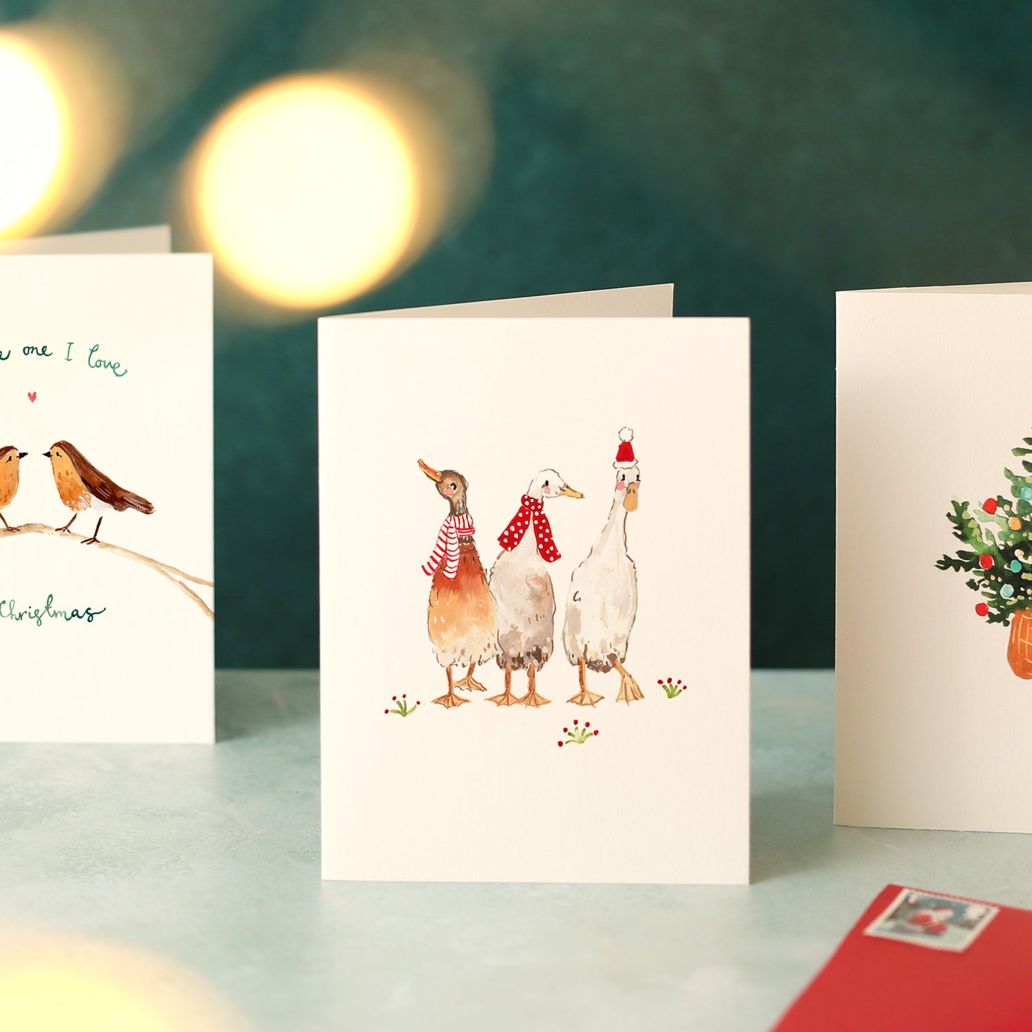 Christmas Ducks Mini Christmas Card