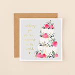 All the Happiness in the World Wedding Card