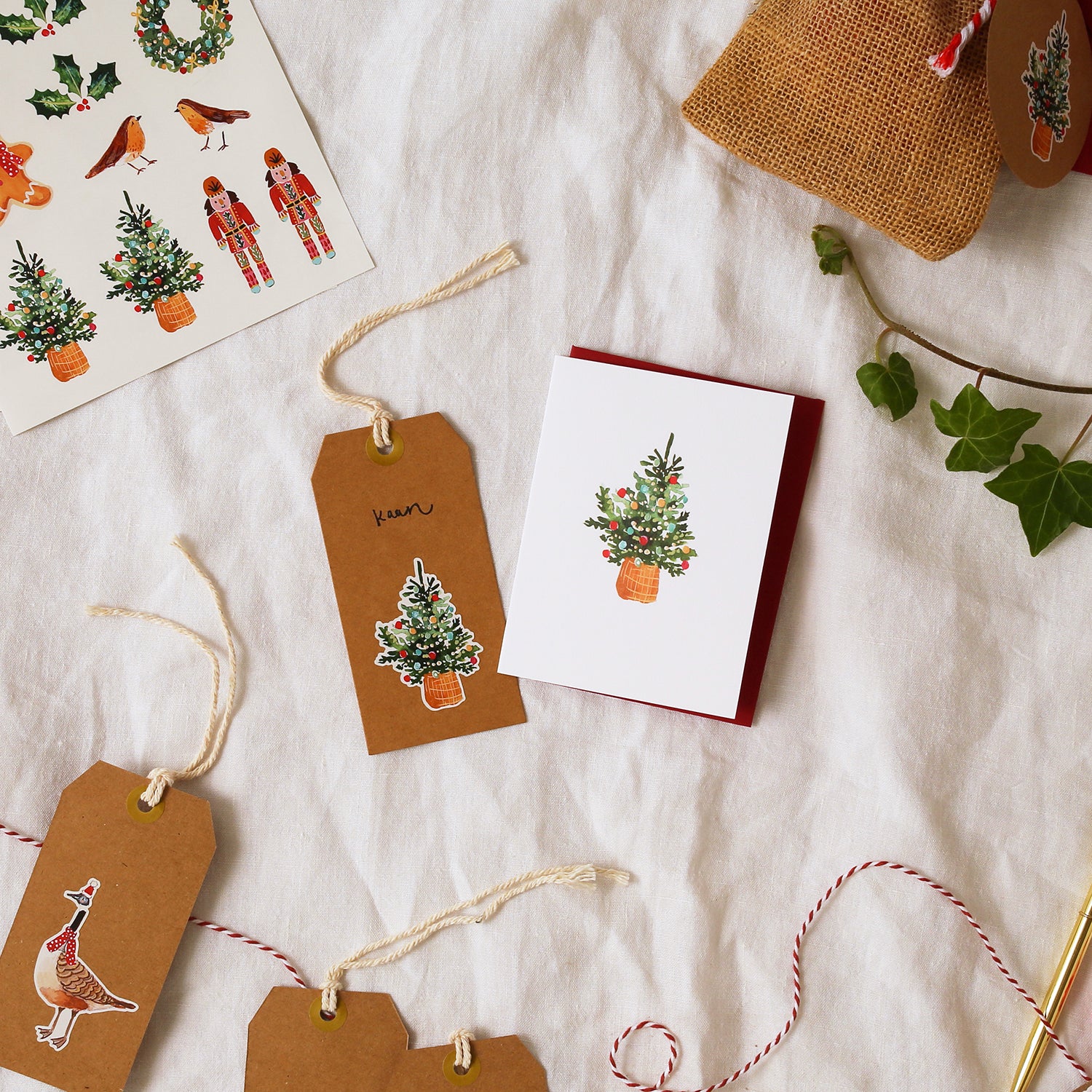 Christmas Tree Mini Christmas Card