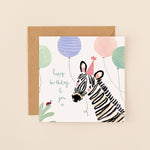 Zebra Happy Birthday To You Birthday Card