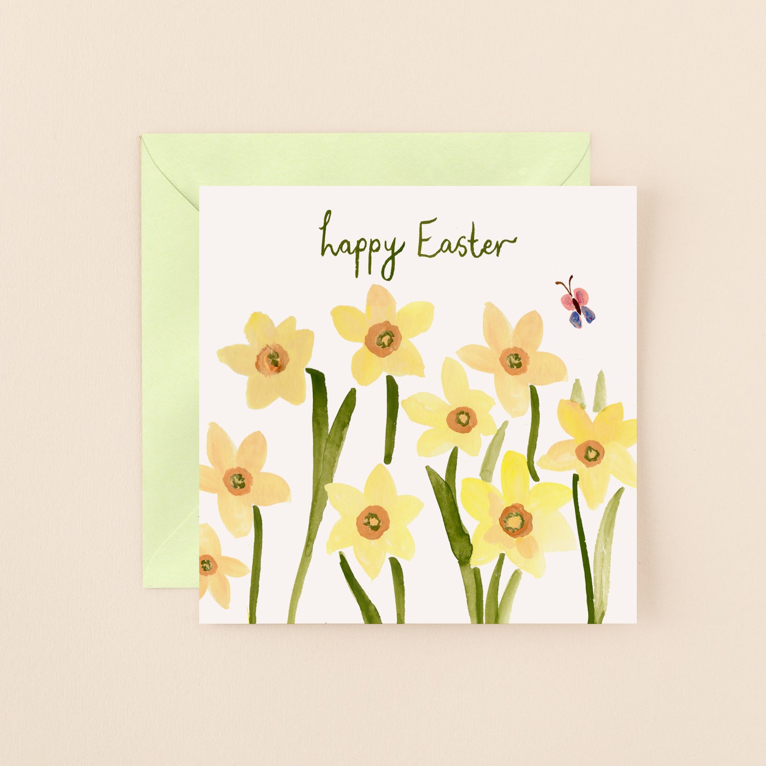 Daffodils Happy Easter Card