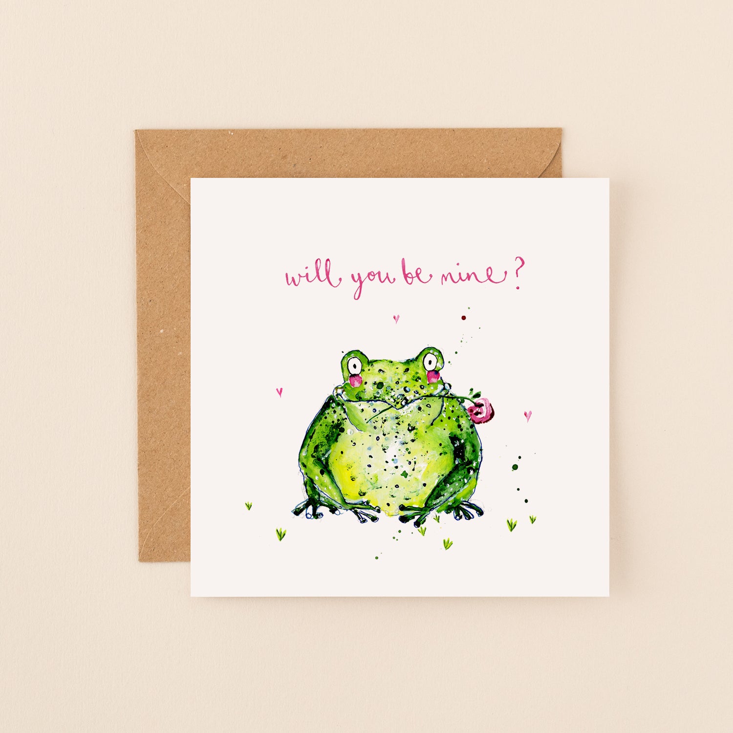 Be Mine Toad Valentines Day Card