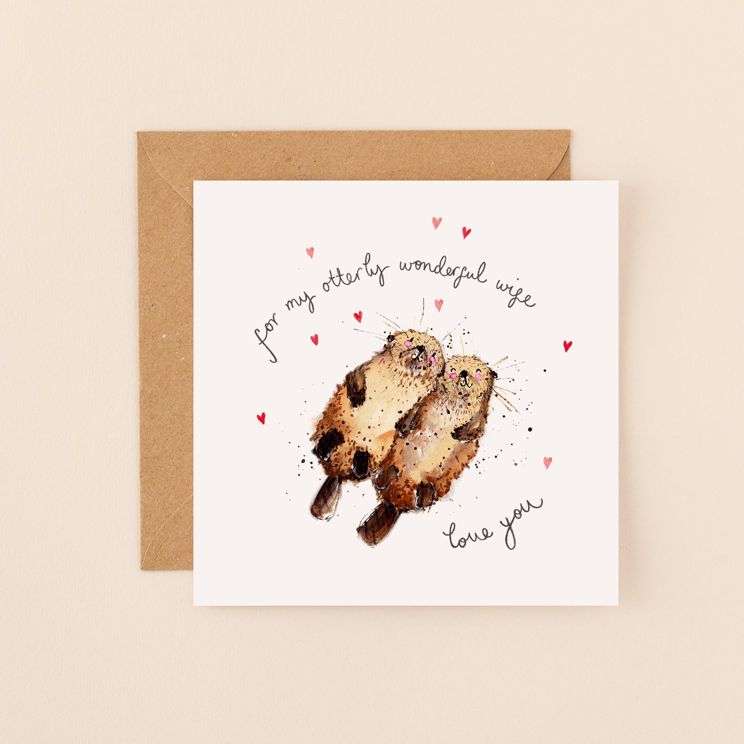 For My Otterly Wonderful Wife Valentine's Day Card