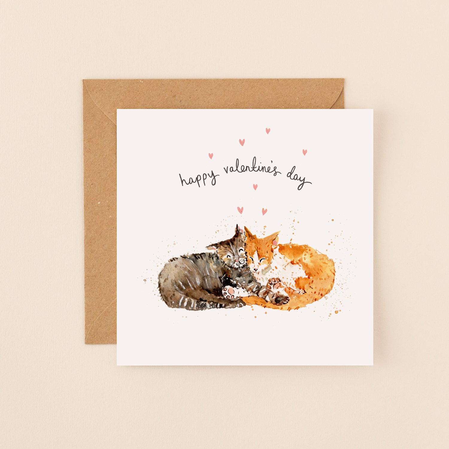 Cats Happy Valentine's Day Card
