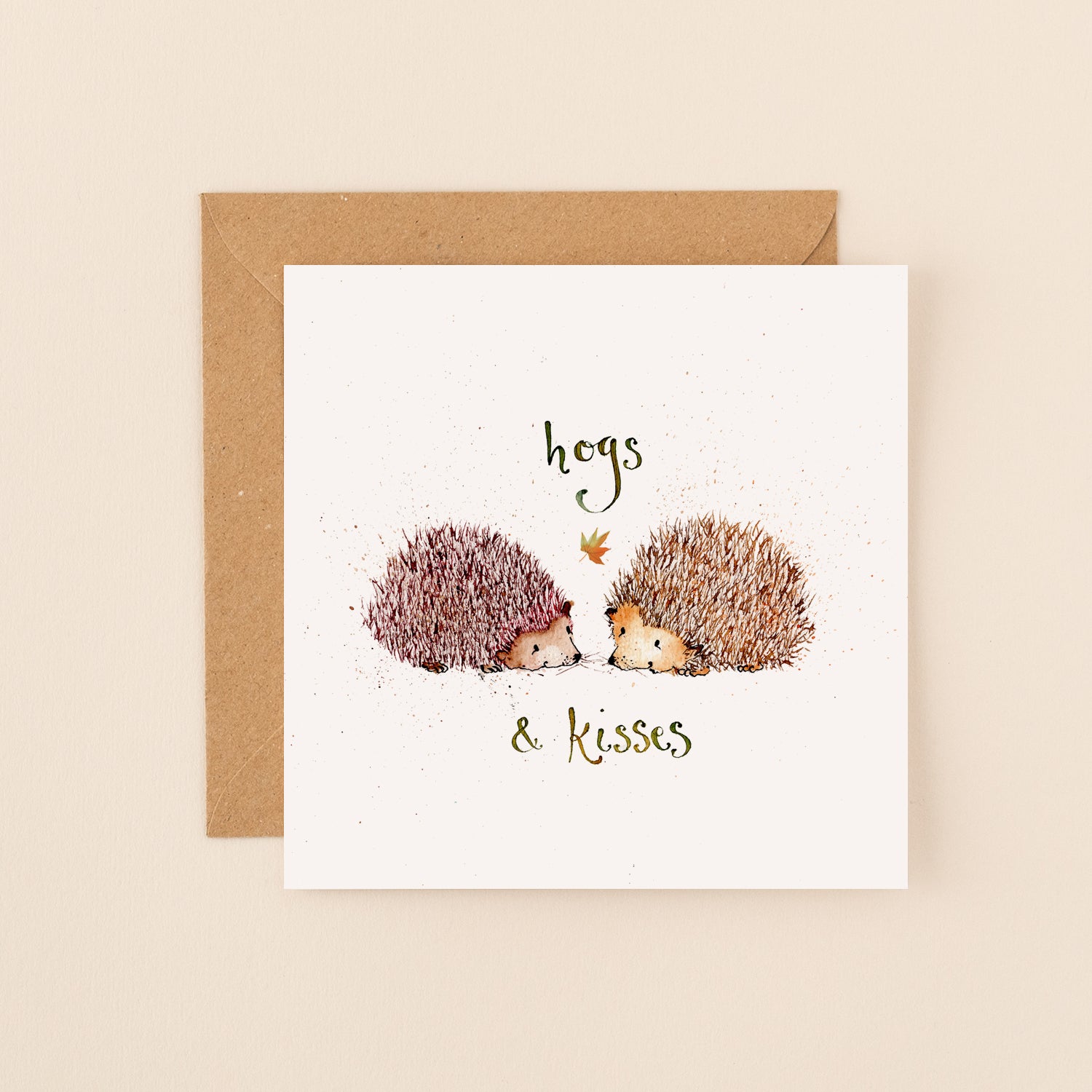 Hogs and Kisses Love & Friendship Card