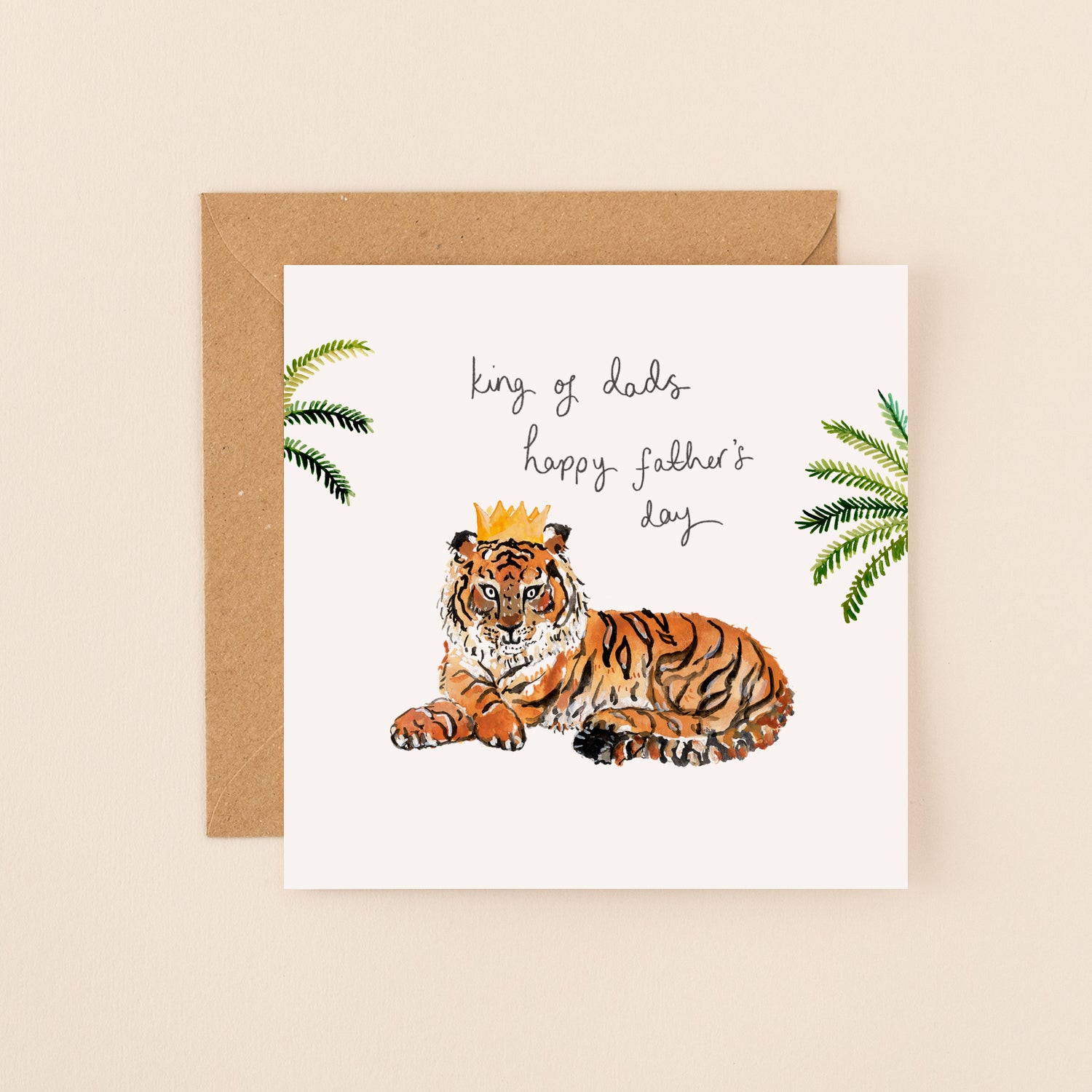 Tiger King of Dads Father's Day Card