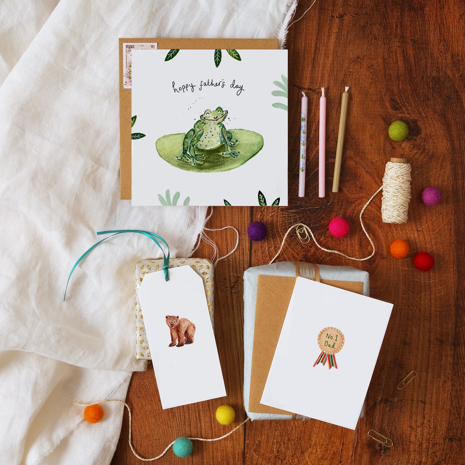 Frog Hoppy Father's Day Card