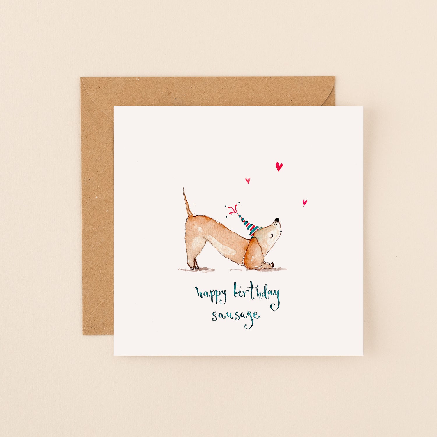 Sausage Dog Birthday Card