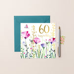 Flora 60th Birthday Card