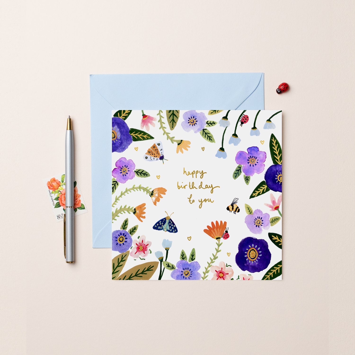 Anemones Happy Birthday to You Birthday Card