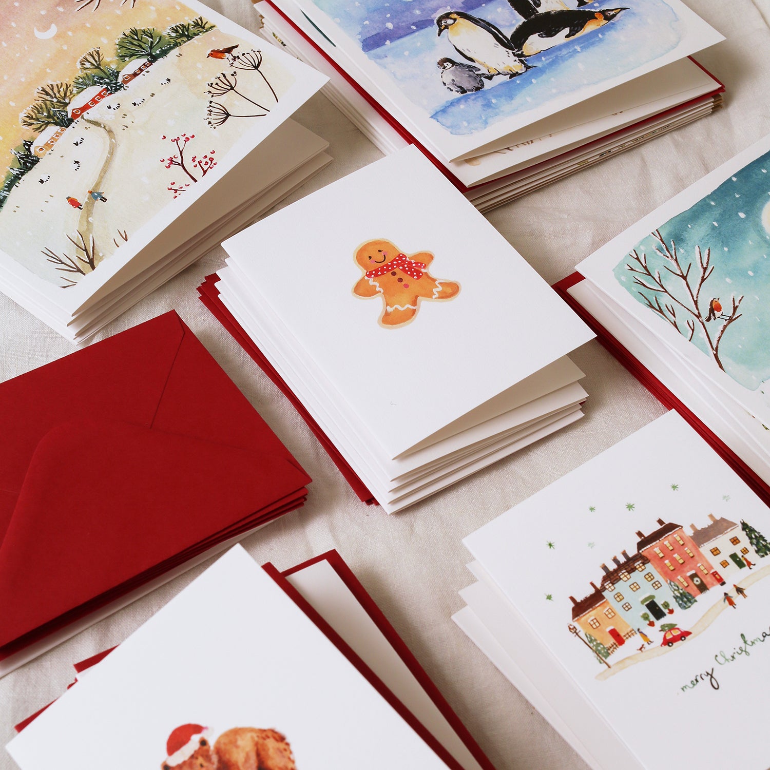 Gingerbread Man Mini Christmas Card