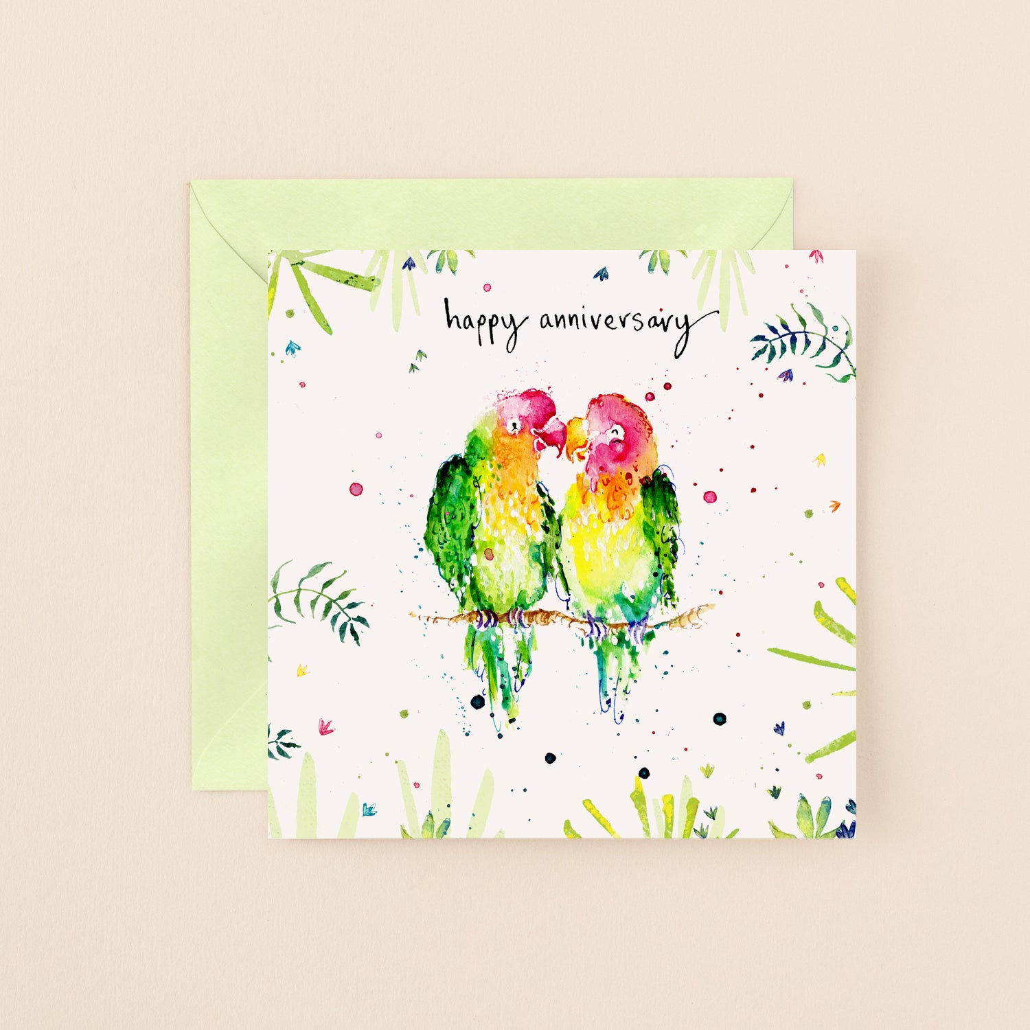 Love Birds Anniversary Card