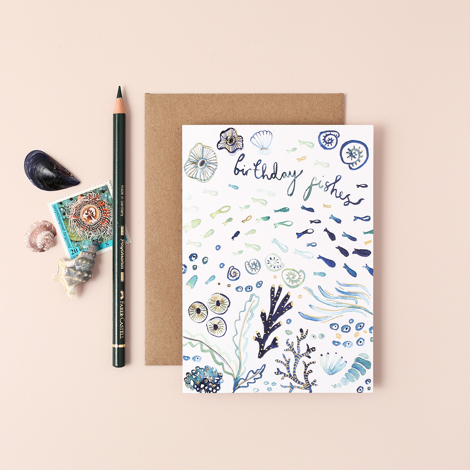 Fishes Happy Birthday Card