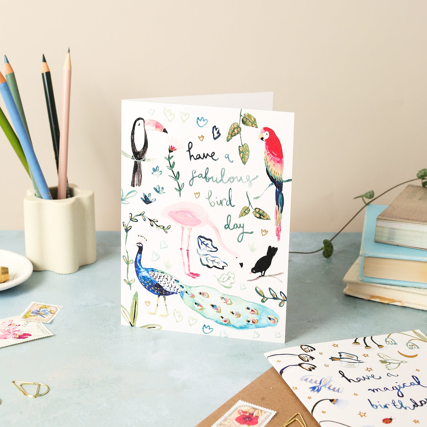 Fabulous Bird Day Birthday Card