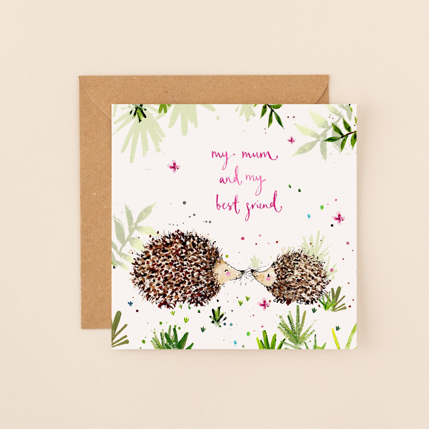 Hedgehogs Best Friends Mother's Day Card