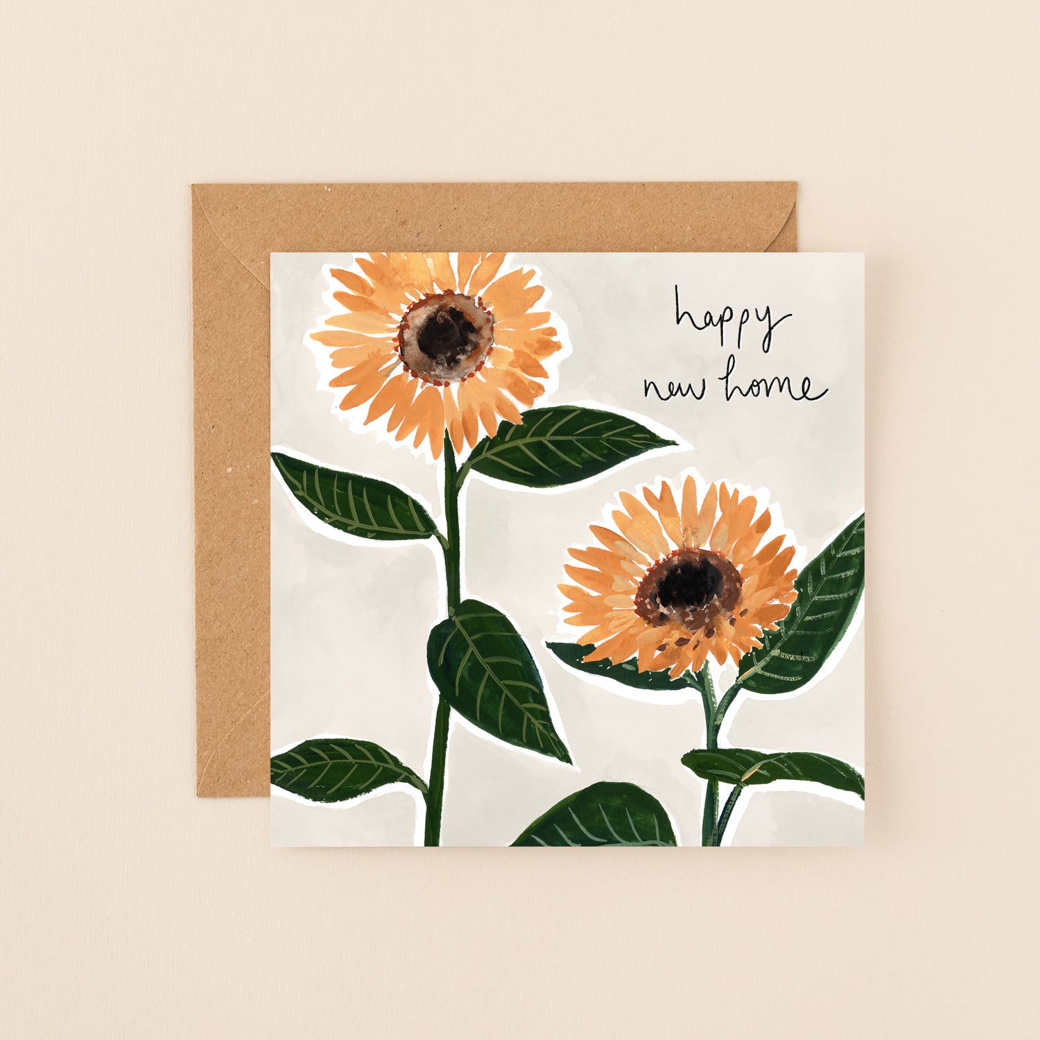 Sunflowers New Home Card