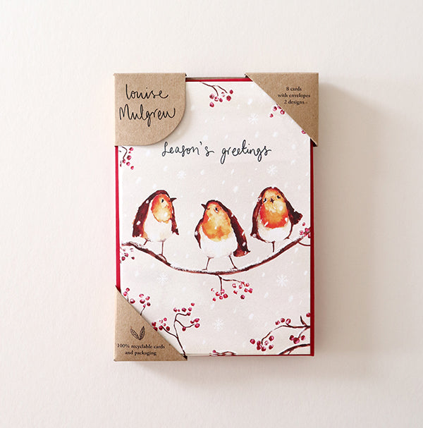Robins and Hare Christmas Card Pack
