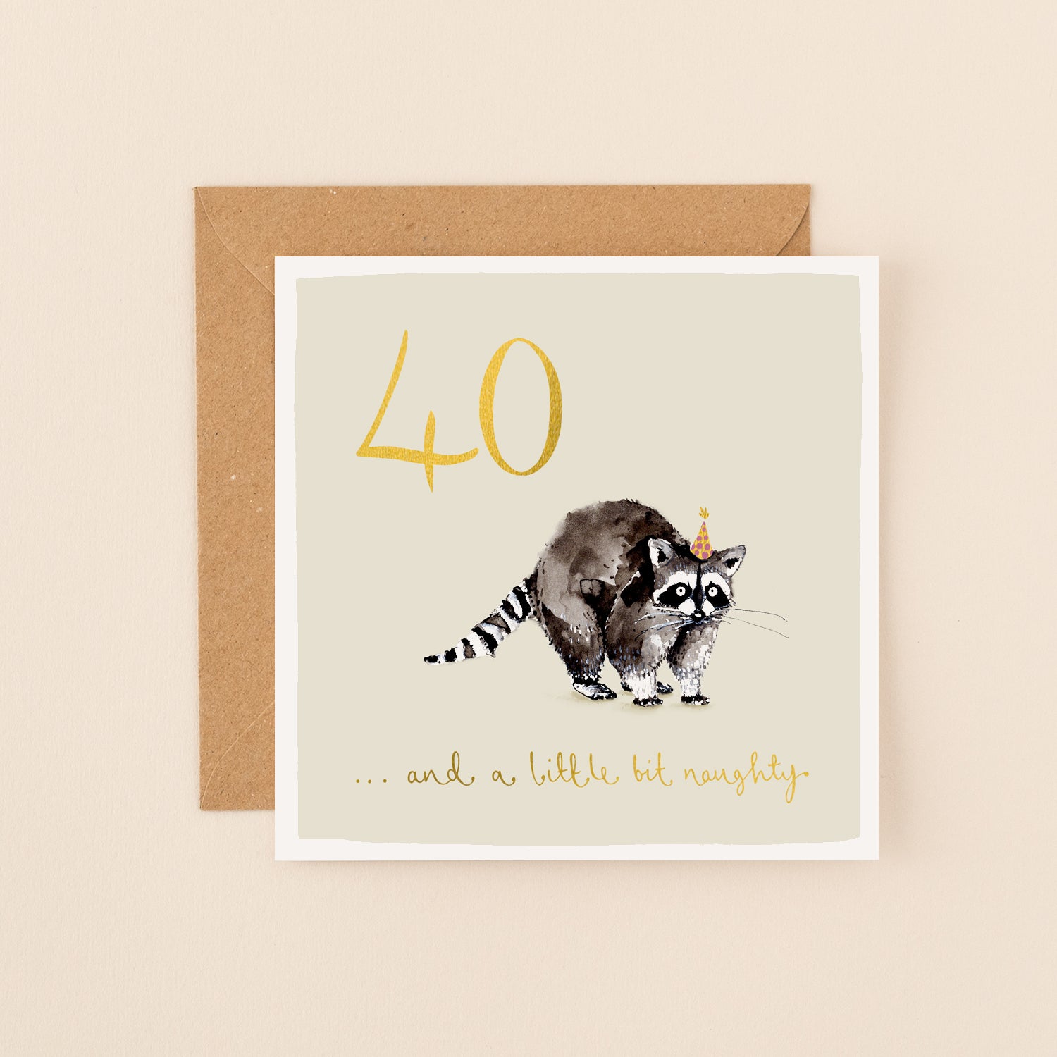 Biglietto Di Auguri Gigante Per 40° Compleanno - Formato A4 Con Glitter E Busta - On Your 40th Birthday