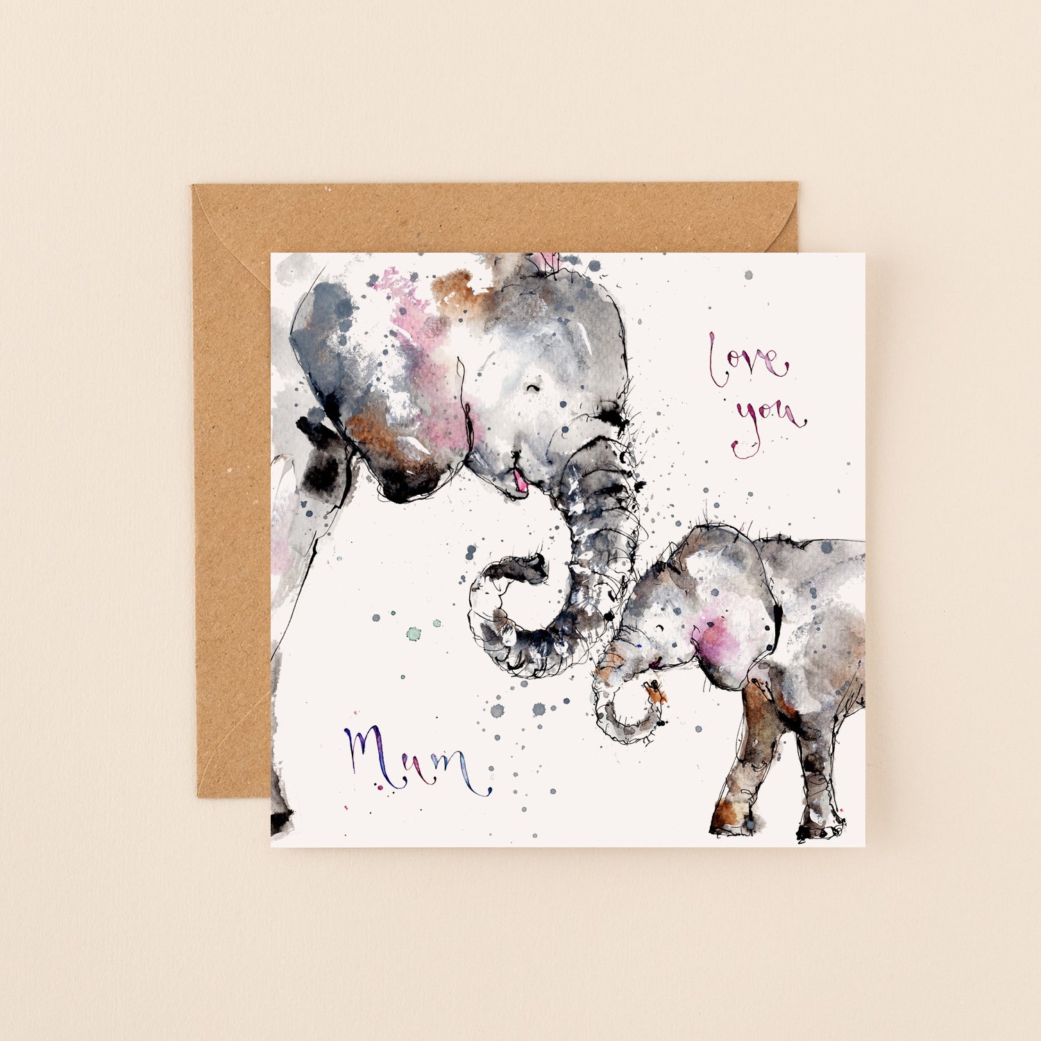 Love You Mum Eles Card