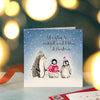 Penguins Merry Christmas Grandchildren Card