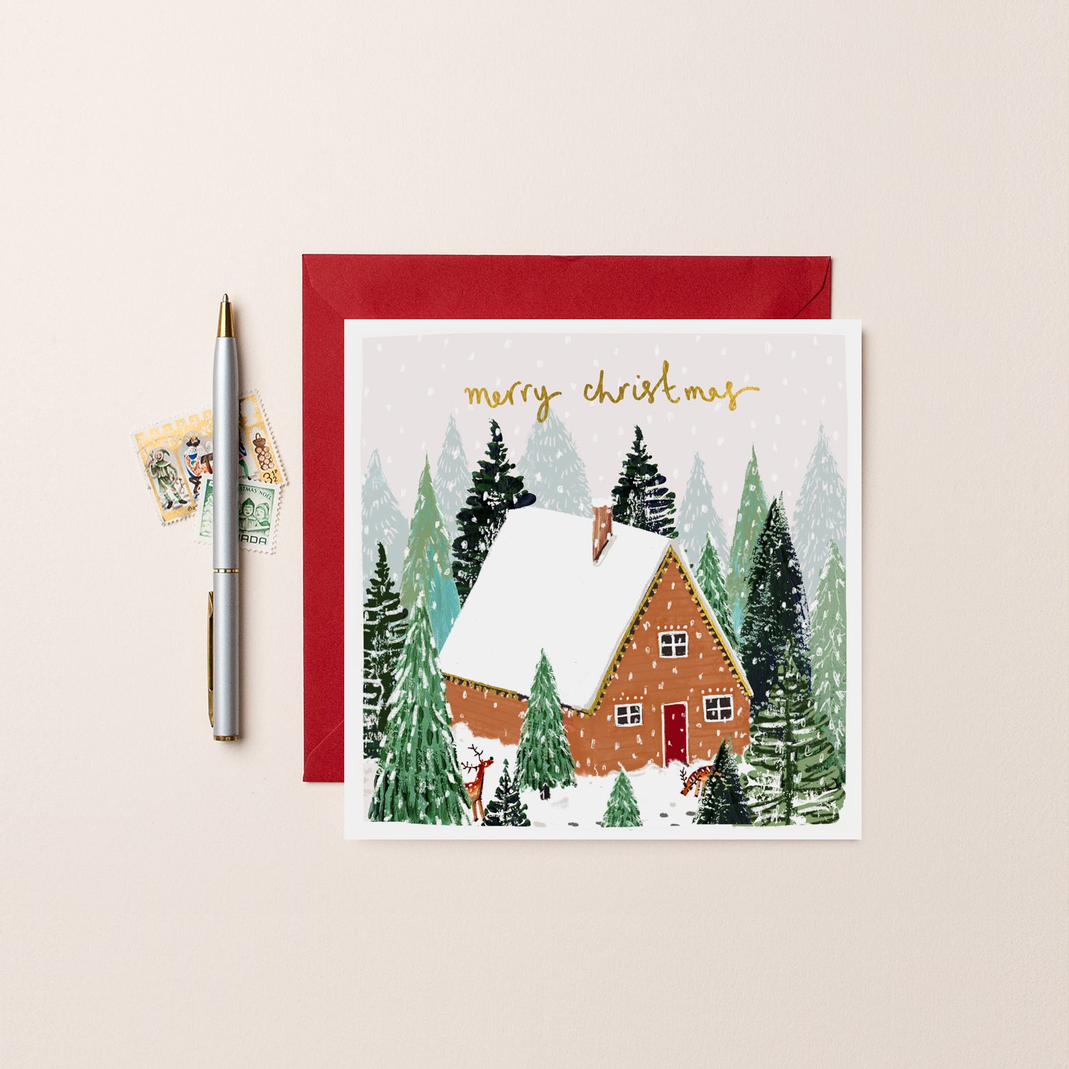 Merry Christmas House Card
