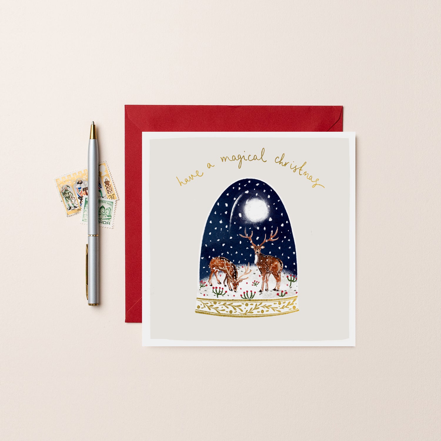Magical Snow Globe Christmas Card