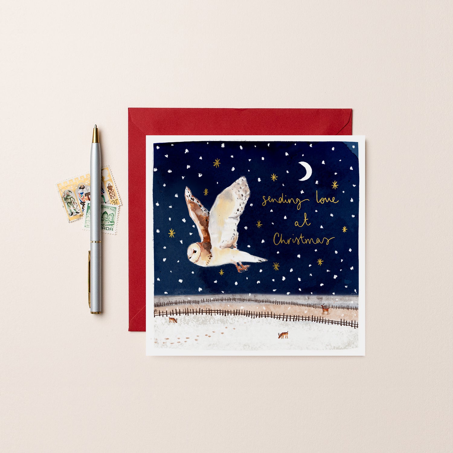 Sending Love at Christmas Card
