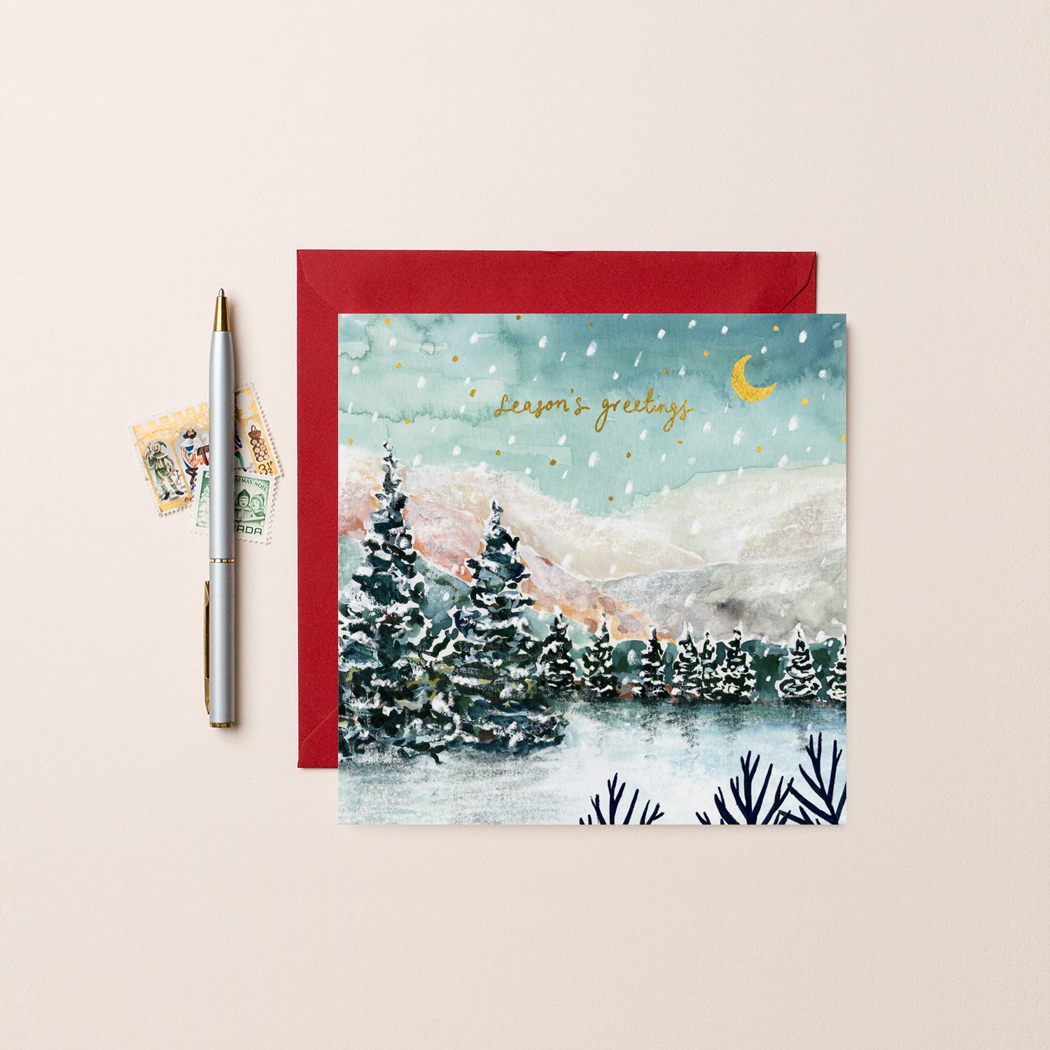 Seasons Greetings Christmas Card