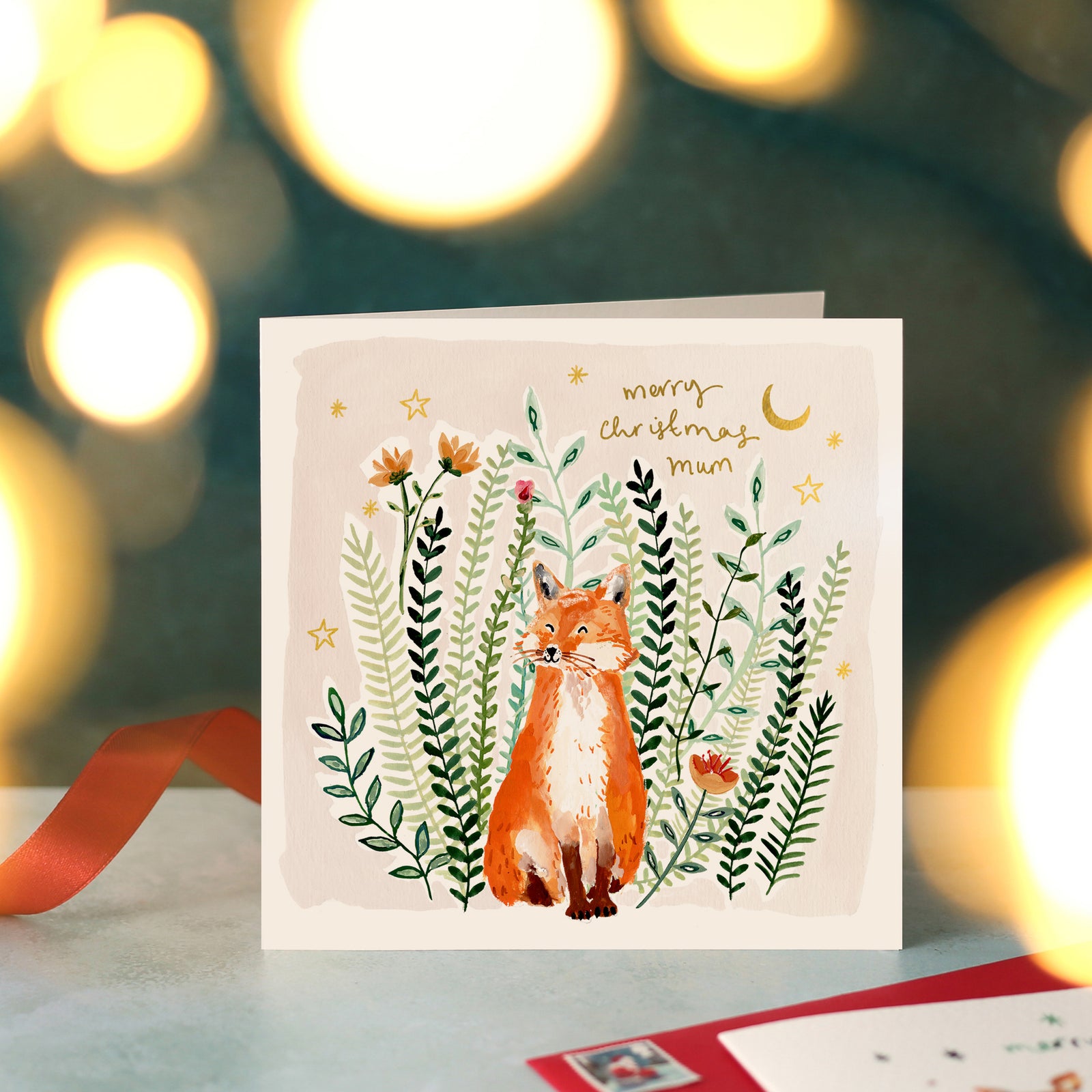 Fox Merry Christmas Mum Christmas Card