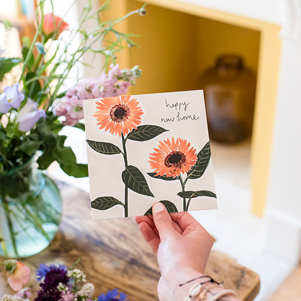 Sunflowers New Home Card