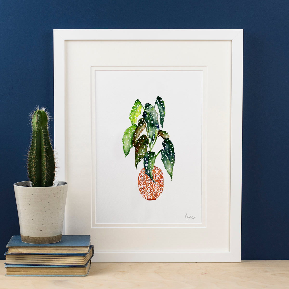 Spotted Begonia Plant Print