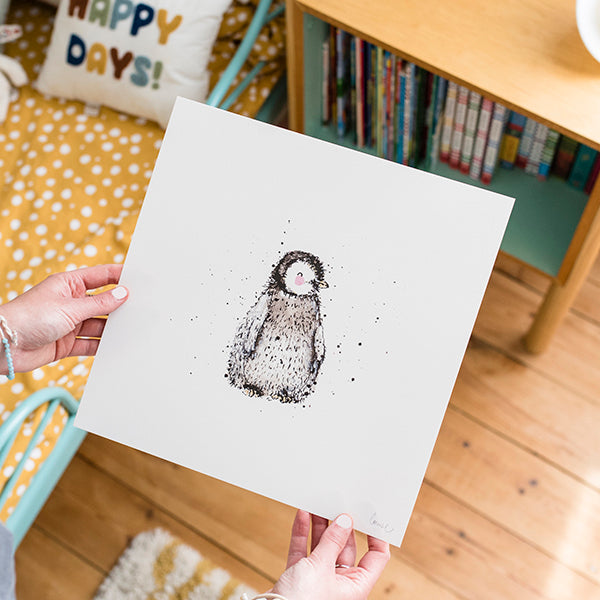 Baby Penguin Nursery Print