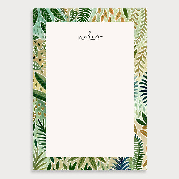 Jungle Foliage A5 Notepad