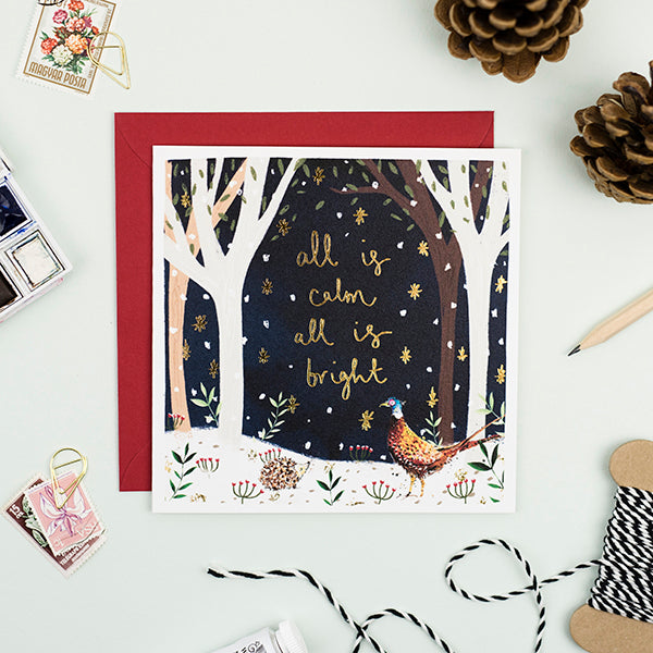 All is Calm All is Bright Christmas Card