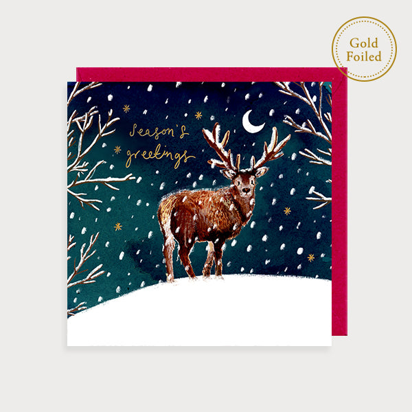 Season's Greetings Stag Card