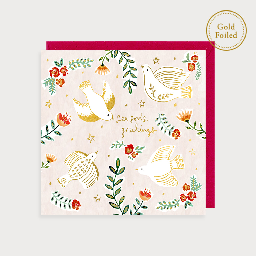 Doves Season's Greetings Christmas Card