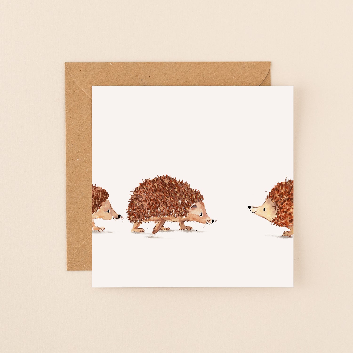 Hedgehogs Blank Card