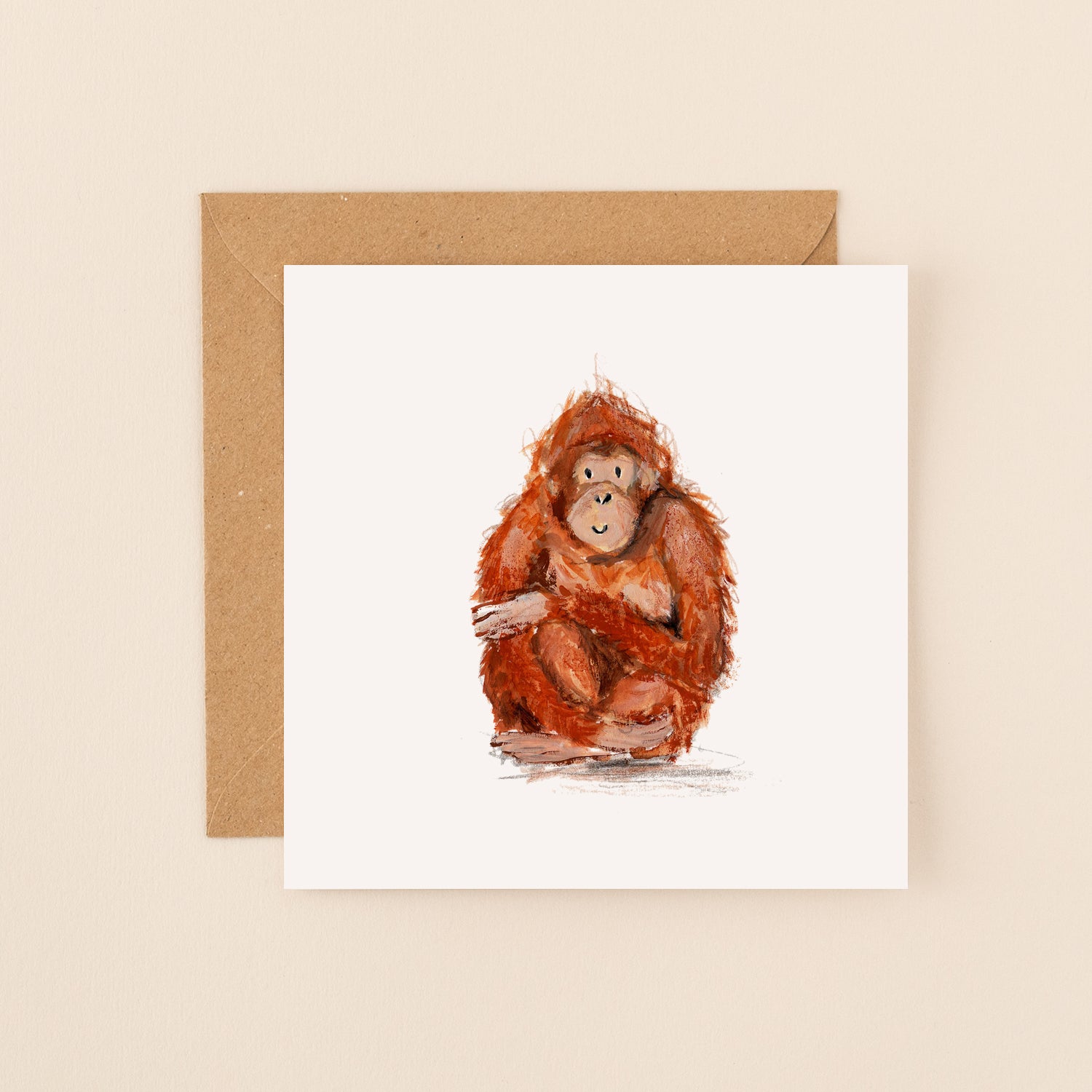 Orangutan Blank Card